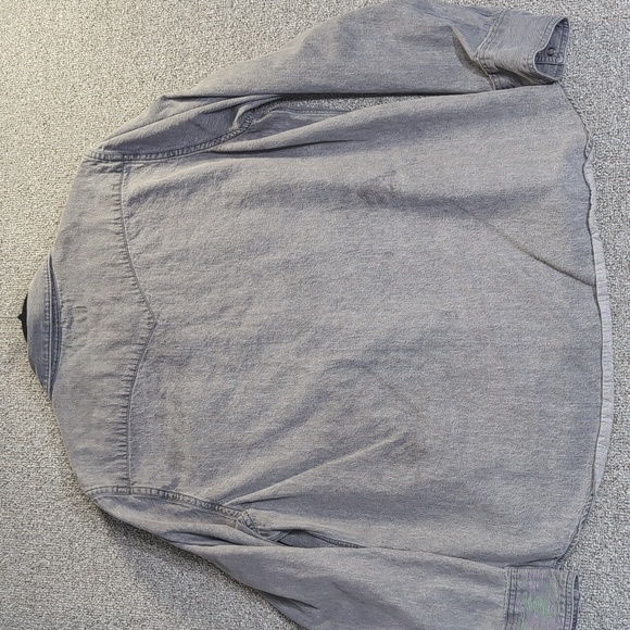 Tecovas Denim Pearl Snap Long Sleeve Western Shirt Size XL in Steel Gray - Picture 8 of 11